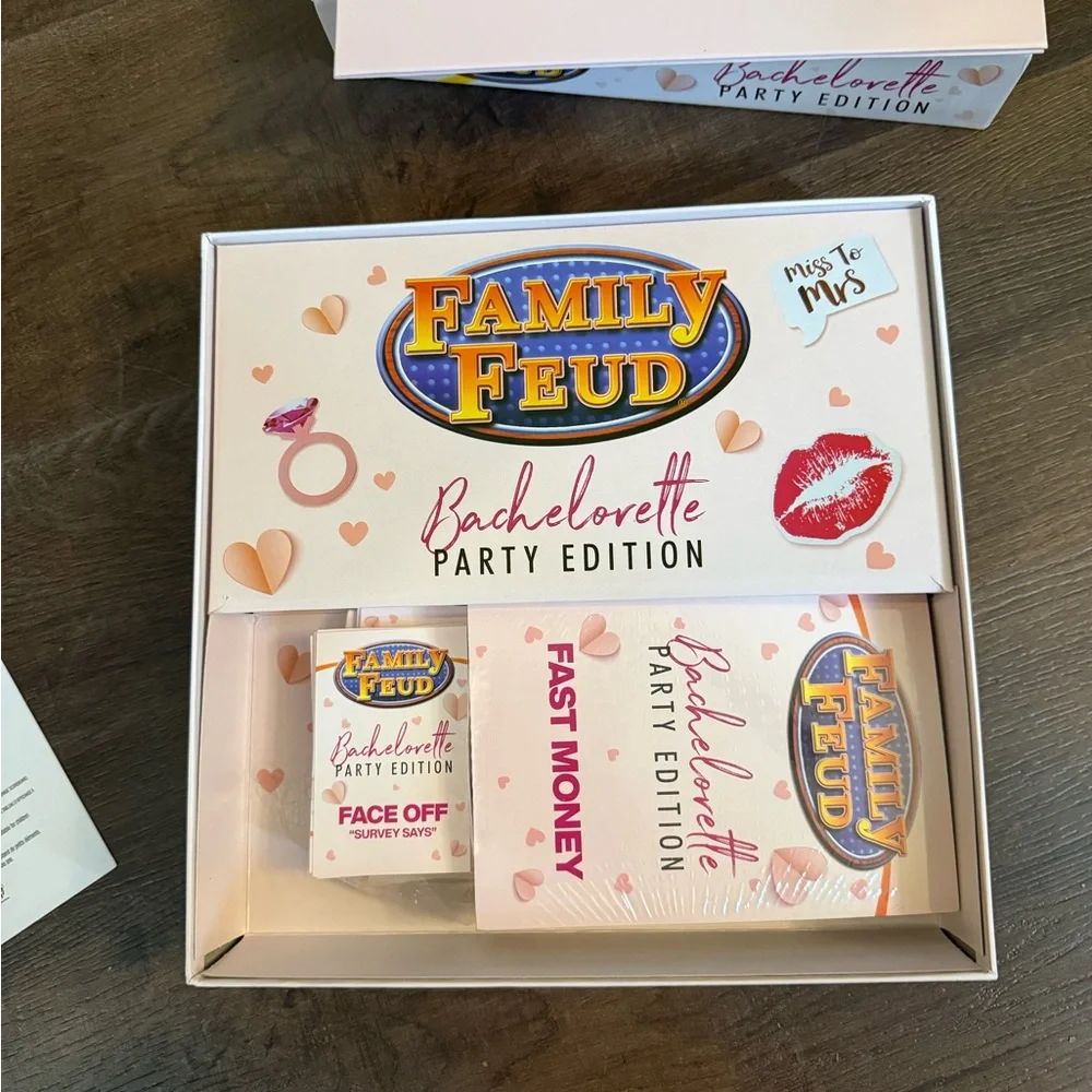Family Feud Bachelorette Party Edition Game - Pink